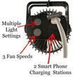 2025 Swivel Fan / Light/ Charging Station